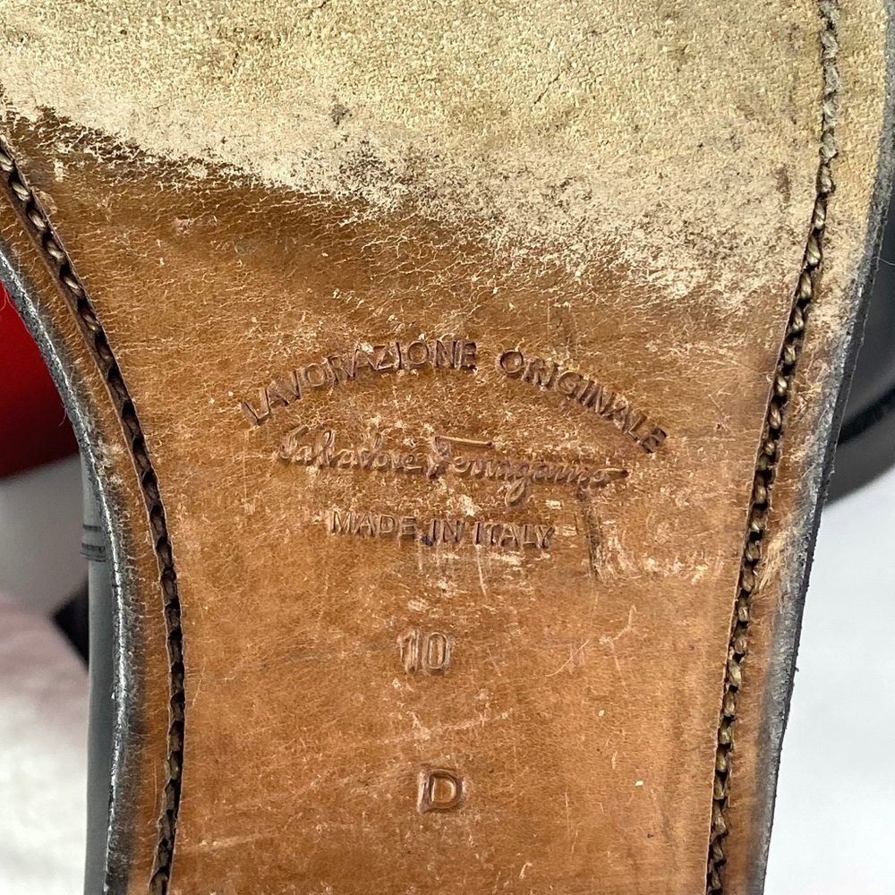 Ferragamo | Mens Italian Leather Dress Boot 10 - Picture 8 of 8